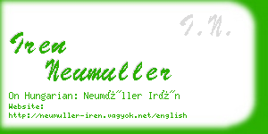 iren neumuller business card